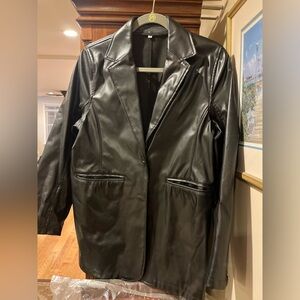 Black Leather Blazer!
